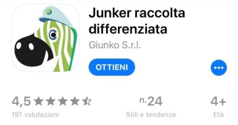 Junker: l'App per una buona raccolta differenziata